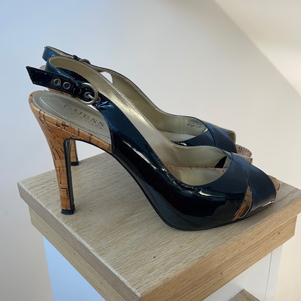 Guess Black Patent Pump